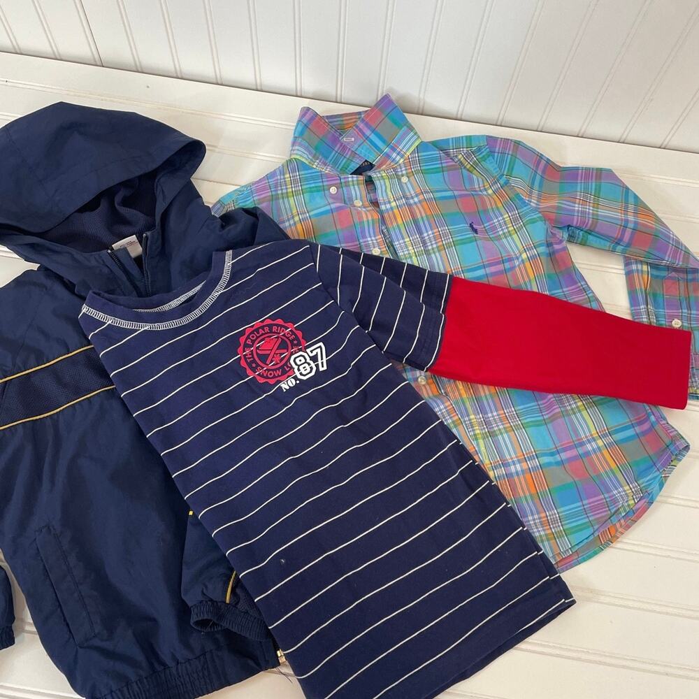 Polo Ralph Lauren Garanimals & Mew Balance Windbreaker Top Boys Bundle Size 7 YO